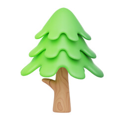 green tree 3d illustration