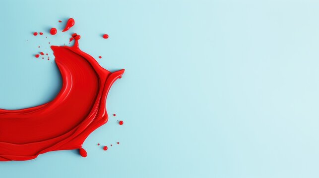 A clean and modern image featuring a red symbol that symbolizes a creative idea. The minimalist design offers plenty of copy space for adding text or graphics.