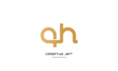 HQ, QH, H, Q abstract letters logo monogram