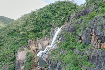 Aerial photo of Jourama Falls Queensland Australia