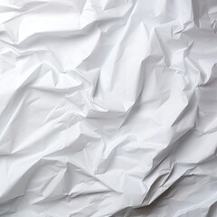 Obraz premium Crumpled white paper texture abstract background with copy space for text