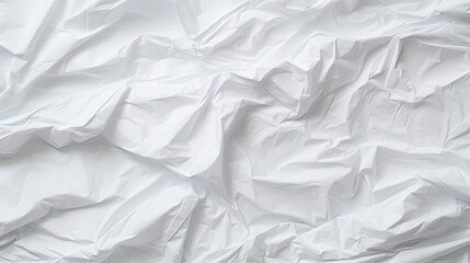 Obraz premium Crumpled white paper texture abstract background with copy space for text