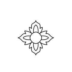 Thai identity floral pattern