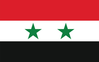 National Flag of Syria. Syria Flag.