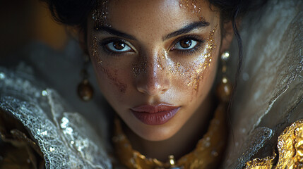 A portrait of a person in a classic fairy tale costume © Ambarwati