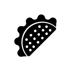 taco concept line icon. Simple element illustration. taco concept outline symbol design.