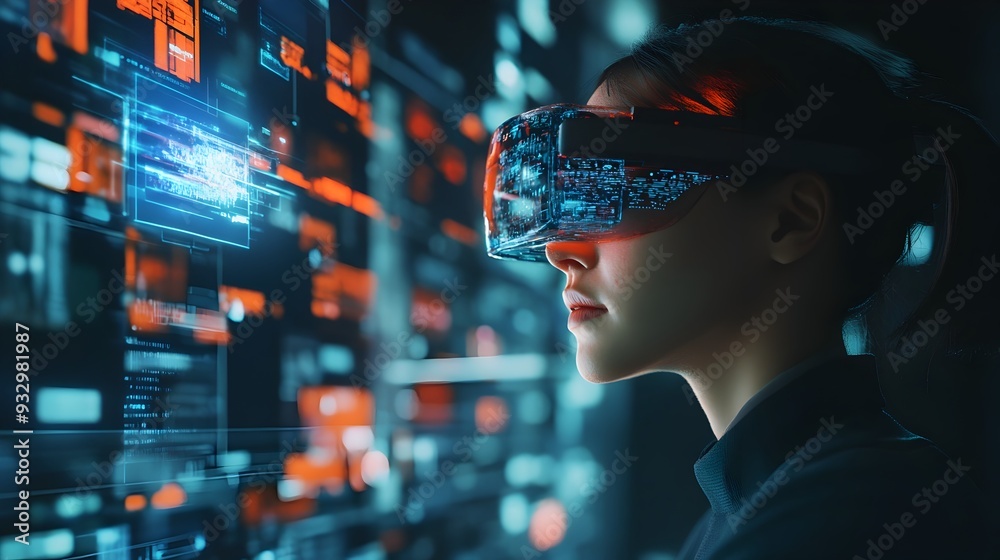 Poster digital twin enhancing real world experiences with augmented reality overlays a futuristic concept s