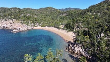 Obraz premium Aerial photo of Arthur Bay Magnetic Island Queensland Australia