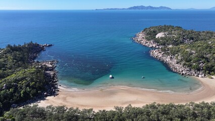 Aerial photo of Magnetic Island Queensland Australia