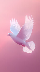Fototapeta premium White dove, symbol of peace