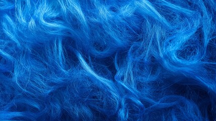 Vibrant blue textured fiber abstract, for backgrounds, textile designs, and creative art projects