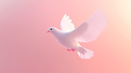 Obraz premium White dove, symbol of peace