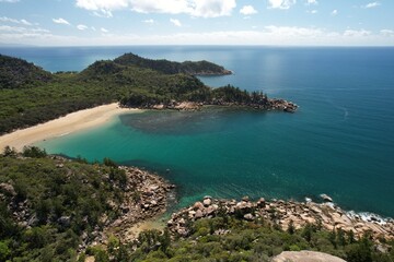 Obraz premium Aerial photo of Magnetic Island Queensland Australia