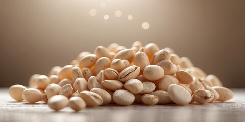 an light beige product presentantion banckground with sunlight beanms.