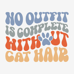 No outfit is complete without cat hair typography