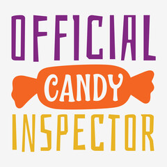 Official candy inspector Halloween Dog Bandana