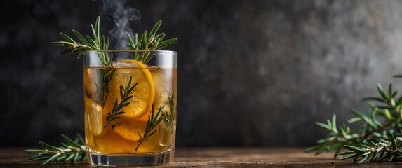 A bold and savory drink infused with foraged rosemary and oregano perfect for those who prefer a stronger herbal flavor.