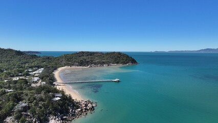 Fototapeta premium Aerial photo of Magnetic Island Queensland Australia