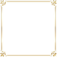 frame with golden ornament