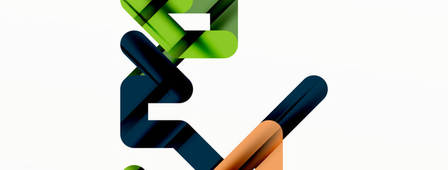 Dynamic colorful lines minimal abstract background