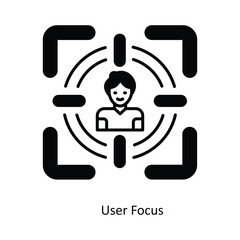 User Focus vector filled outline Icon Design illustration. Smart Home and Technology Symbol on White background EPS 10 File
