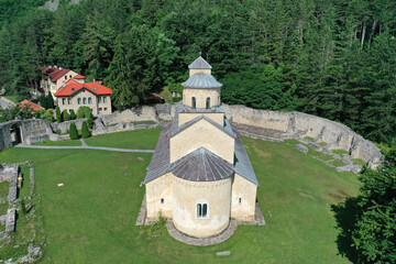 Old medieval Serbian Christian Orthodox monastery Sopocani