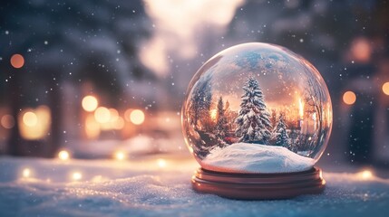 Winter Wonderland in a Snow Globe