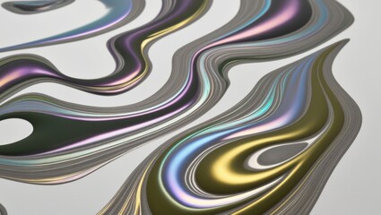 Abstract iridescent swirl pattern background