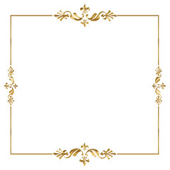 Gold border vintage