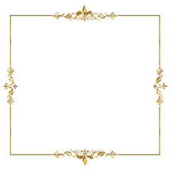 Gold border vintage