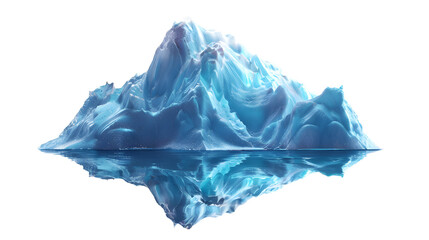 Obraz premium An Iceberg isolated on transparency background