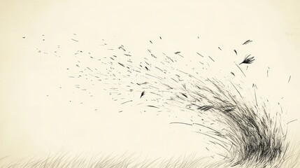Biblical Illustration of Chaff Blown Away by Strong Wind Symbolizing the Fate of the Wicked - Psalms 1