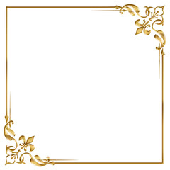border gold element