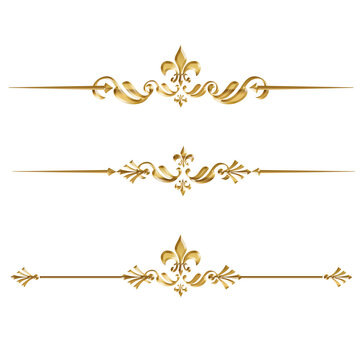 border gold element
