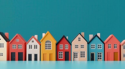 Multi-family housing, real estate diversification, 3D illustration