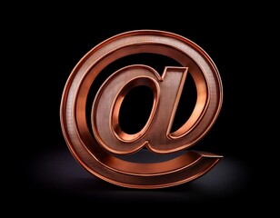 Obraz premium e mail sign on black