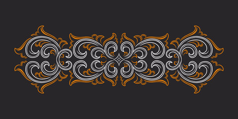 Vintage frame design with floral decoration     ornaments 