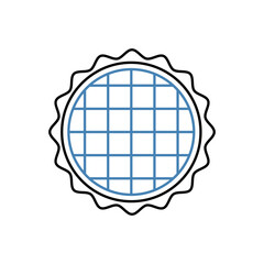 waffle concept line icon. Simple element illustration. waffle concept outline symbol design.