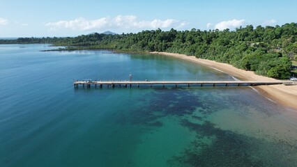 Aerial photo of Mission Beach Queensland Australia