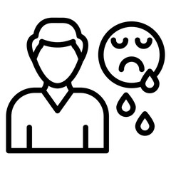 Crying Icon Style