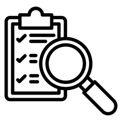 Survey Search Icon Style
