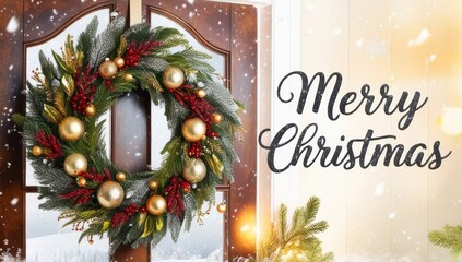 A warm and cozy winter scene showcasing a beautiful