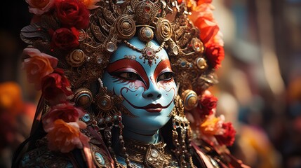 Naklejka premium traditional thai festival.