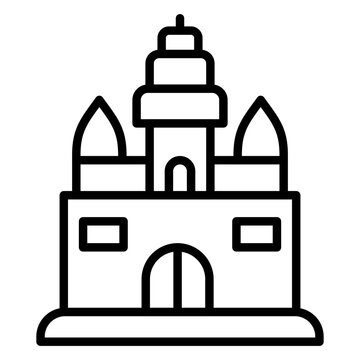 recommend clip art: Angkor Wat Icon Style