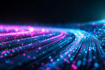 fiber optic background blue and pink with light spots