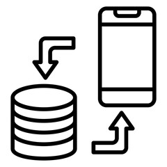 Data Synchronization Icon Style