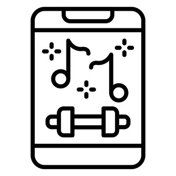 recommend clip art: Gym Music Icon Style