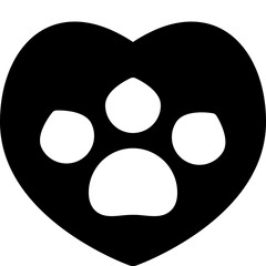 animal black solid icon