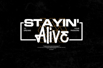 streetwear graphic tee aesthetic quotes design style editable template © Spacelabs