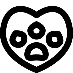 animal black outline icon